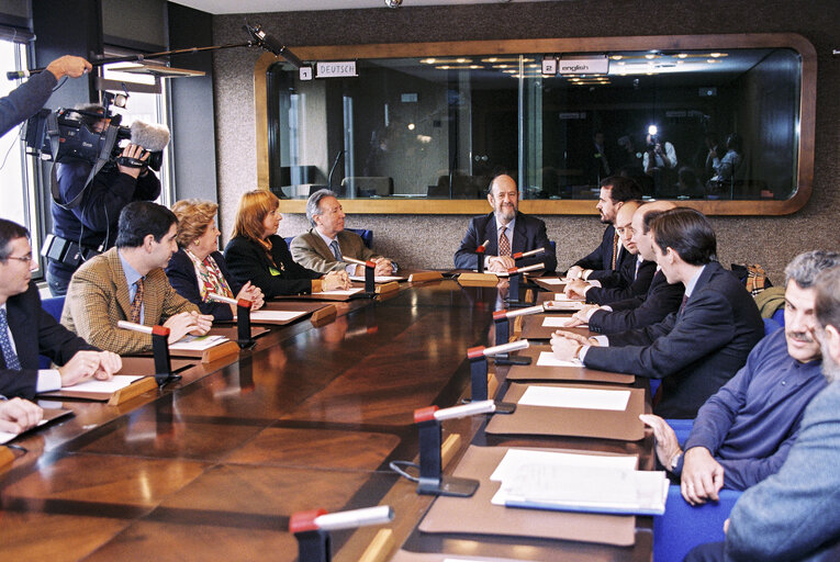 Foto 5: Meeting with the EP President at the European Parliament in Strasbourg