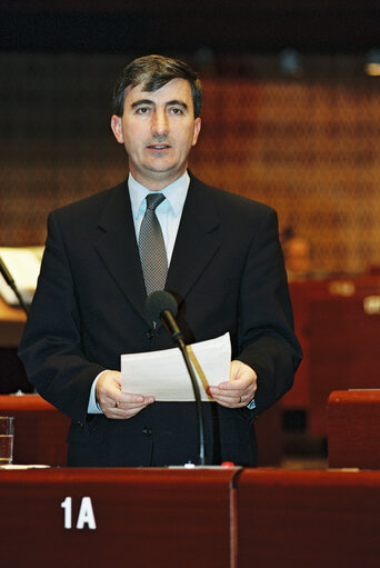 Fotografie 2: Plenary session in Strasbourg - Statement by Irish Minister for European Affairs