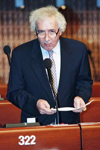 Foto 10: Plenary session in Strasbourg - Presentation of the European Ombudsman Yearly Report 1996