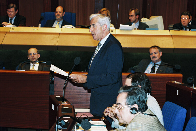 Fotografija 3: Plenary session in Strasbourg - Presentation of the Luxembourg Presidency work programme