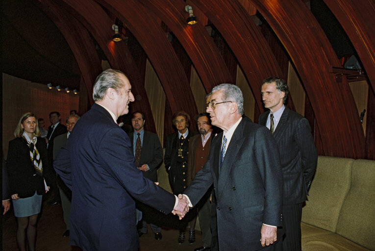 Fotogrāfija 28: The President of Austria makes an official visit to the EP in Strasbourg