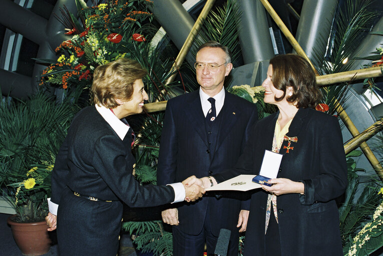 Nuotrauka 6: German MEPs are awarded the German 'Verdienstkreuz' (Merit Cross of the Federal Republic of Germany)