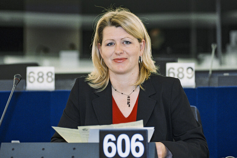 Karin SCHEELE   at the European Parliament in Strasbourg