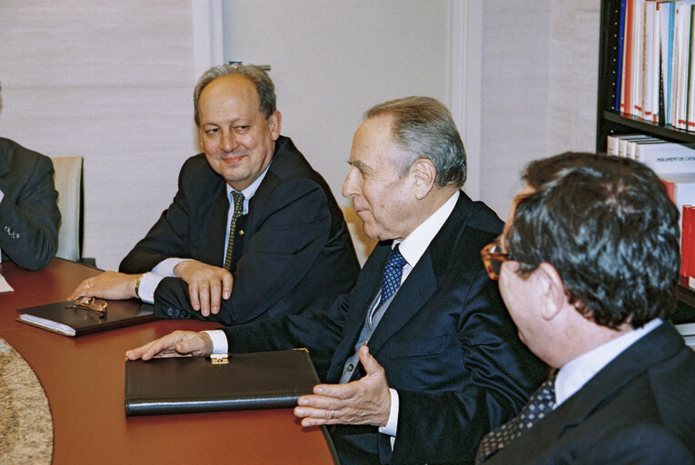 Fotografi 2: EP President meets with the Italian Finance Minister, Mr Carlo CIAMPI