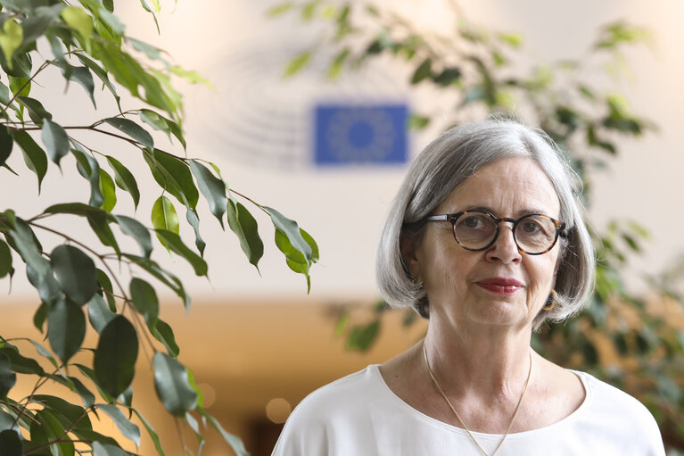 Mireille D'ORNANO in the European Parliament in Brussels