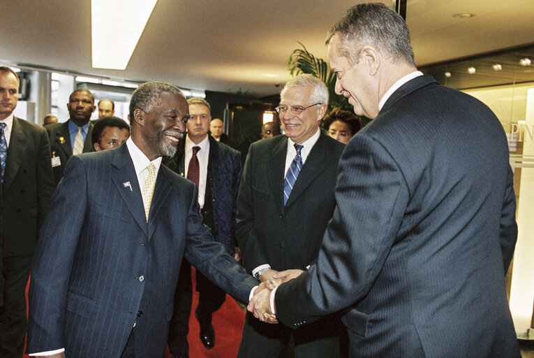 Fotografie 30: Visit of Thabo MBEKI, President of South Africa at the European Parliament in Strasbourg