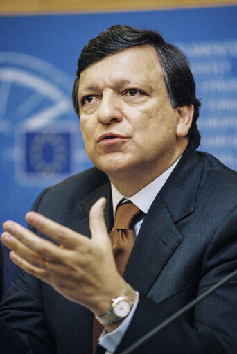 Fotogrāfija 34: Press Conference of Jose Manuel BARROSO EC President at the European Parliament in Strasbourg