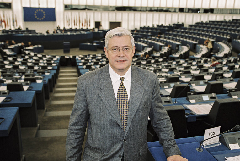 MEP Bruno GOLLNISCH   at the European Parliament in Strasbourg