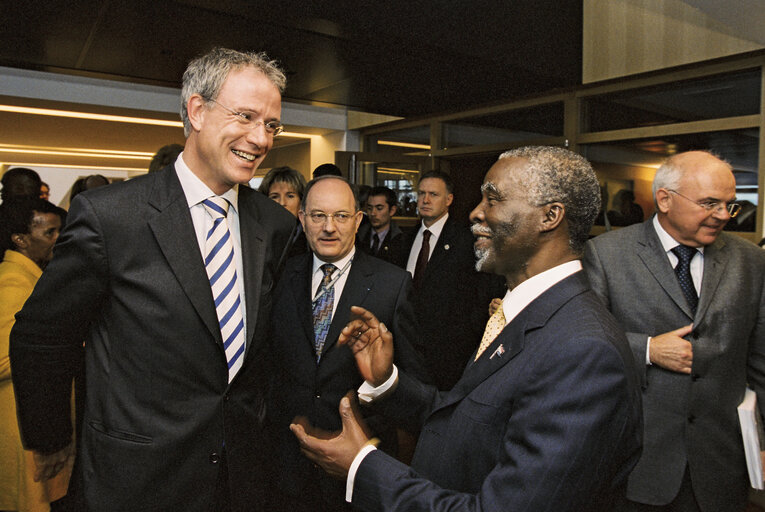 Fotografie 9: Reception for Thabo MBEKI, President of South Africa at the European Parliament in Strasbourg.