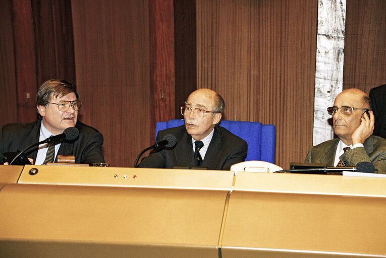 Photo 44 : Plenary Session in Strasbourg. Election of the President of the European Parliament