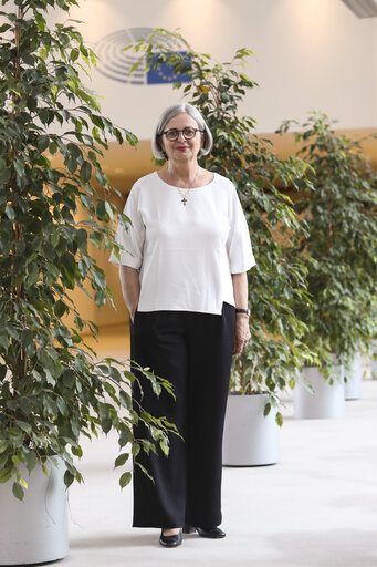 Mireille D'ORNANO in the European Parliament in Brussels