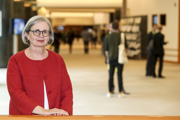 Fotagrafa 17: Mireille D'ORNANO in the European Parliament in Brussels