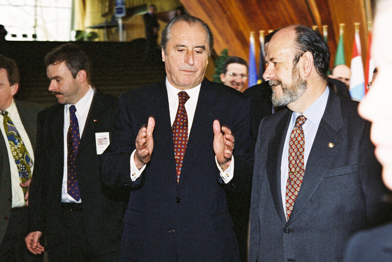 Fotogrāfija 14: The President of Austria makes an official visit to the EP in Strasbourg