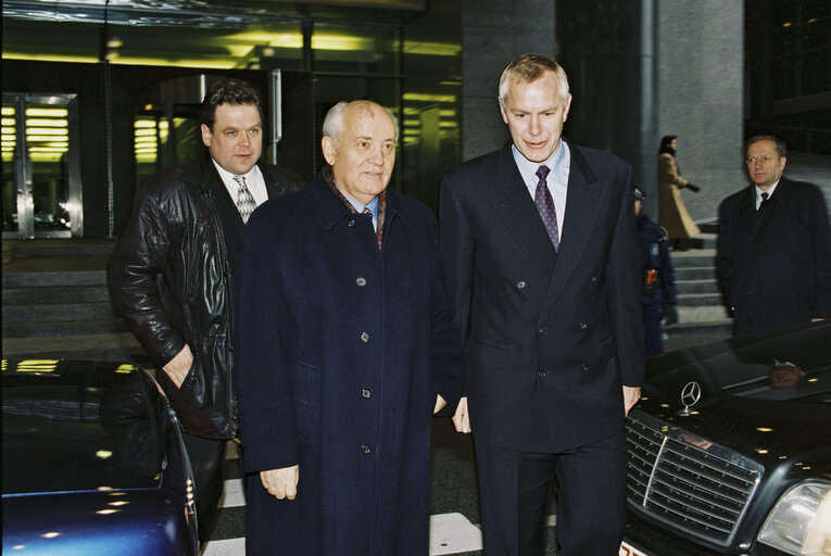 Valokuva 16: Visit of former President of the Soviet Union Mikhail Gorbatchev to the European Parliament in Brussels