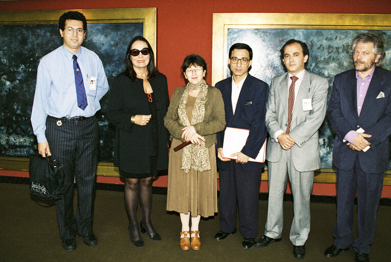 Photo 4: The representative Mar??a Izquierdo Rojo Vice President of the Delegation for the relations of the EU with the Maghreb initiated a session at the European Parliament on the Amazigh culture, June 11, 1997 in Strasbourg