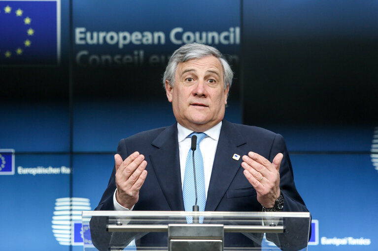 Photo 6 : Special European Council meeting ( Article 50 )- Press Conference