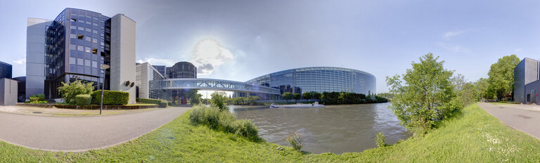 Nuotrauka 6: 360 Panoramic View of the European Parliament in Strasbourg