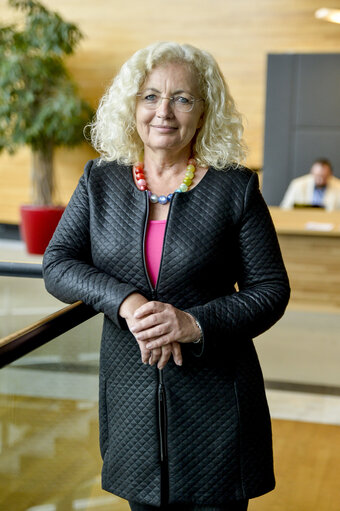 Photo 12 : Karin KADENBACH in the European Parliament in Strasbourg