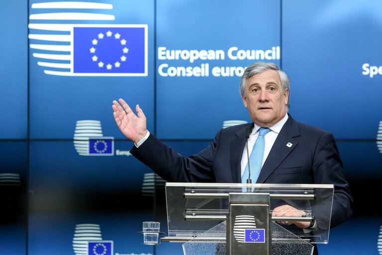 Photo 7 : Special European Council meeting ( Article 50 )- Press Conference