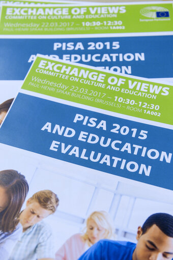 Fotografi 1: CULT Exchange of views: ' Pisa 2015 and education evaluation '