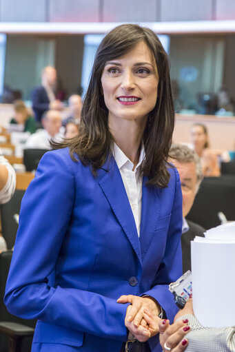 Fotografie 17: Joint ITRE CULT Committees - Hearing of Mariya GABRIEL, Commissioner-designate for the Digital Economy and Society portfolio