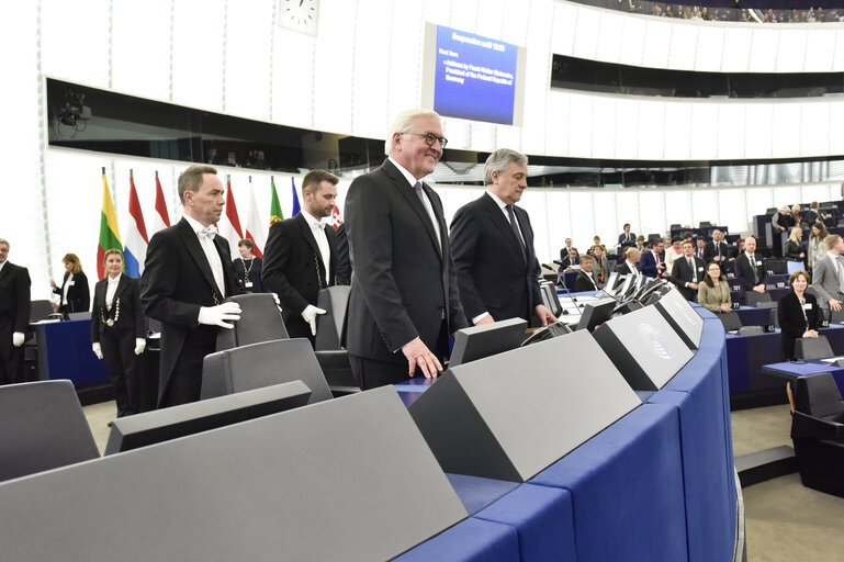 Fotografie 16: Official visit of the President of the Federal Republic of Germany. Plenary session Week 14 2017 in Strasbourg