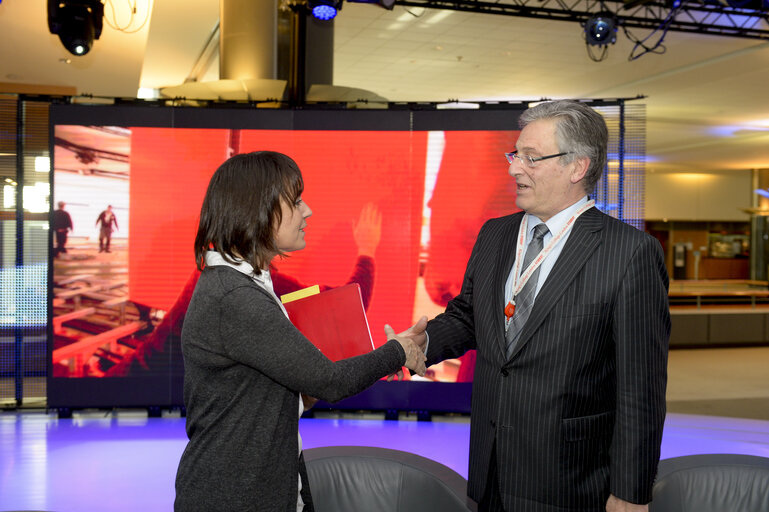 Fotografie 2: Meeting between Vice-President Sylvie GUILLAUME and Directorate-General for Communication and Directorate for Media