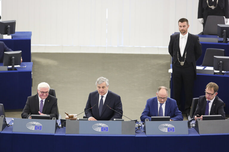 Fotografie 25: Official visit of the President of the Federal Republic of Germany. Plenary session Week 14 2017 in Strasbourg