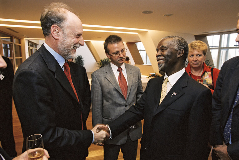 Fotografie 8: Reception for Thabo MBEKI, President of South Africa at the European Parliament in Strasbourg.