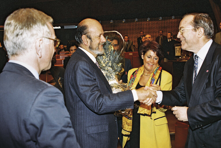 Photo 6 : Plenary Session in Strasbourg. Election of the President of the European Parliament