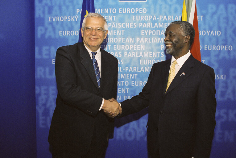 Fotografie 27: Visit of Thabo MBEKI, President of South Africa at the European Parliament in Strasbourg