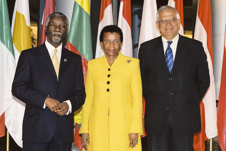 Fotografie 26: Visit of Thabo MBEKI, President of South Africa at the European Parliament in Strasbourg