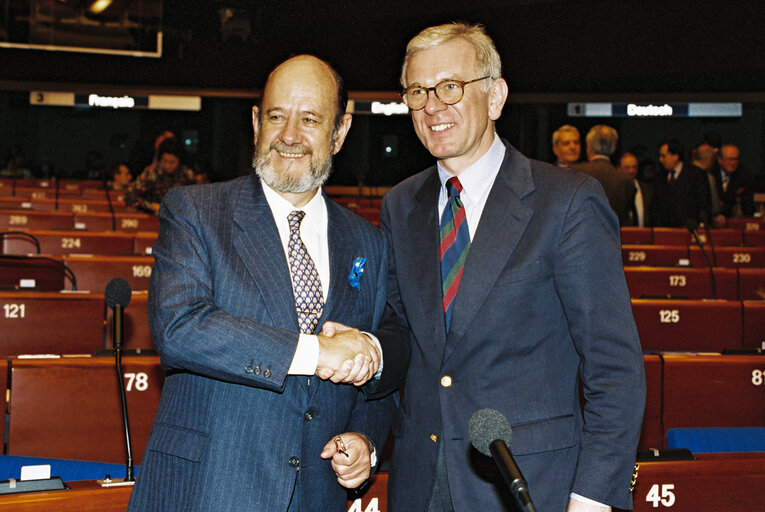 Photo 8 : Plenary Session in Strasbourg. Election of the President of the European Parliament