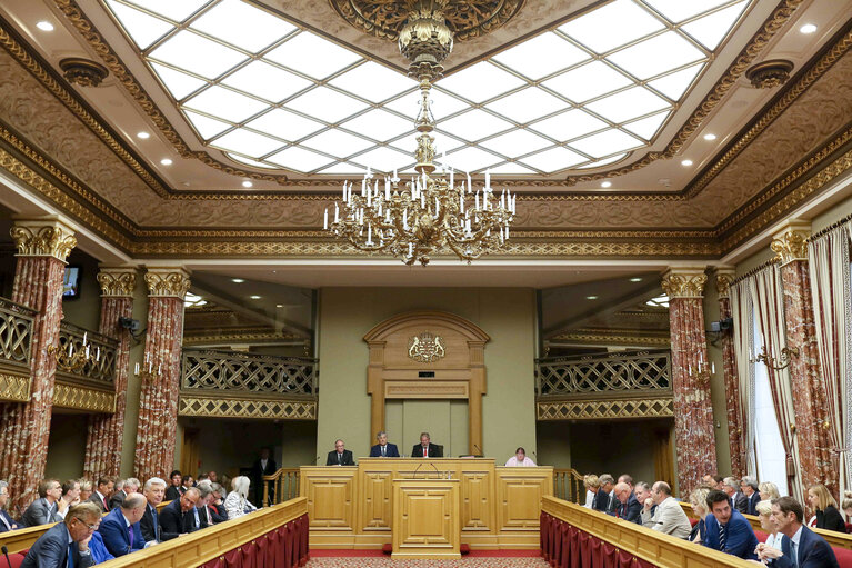 Foto 2: Official visit of the President of the European Parliament to Luxembourg- Meeting with Mars DI BARTOLOMEO, President of the Chamber of Deputies Public Session