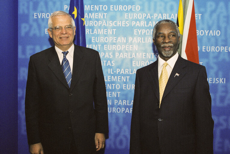 Fotografie 25: Visit of Thabo MBEKI, President of South Africa at the European Parliament in Strasbourg