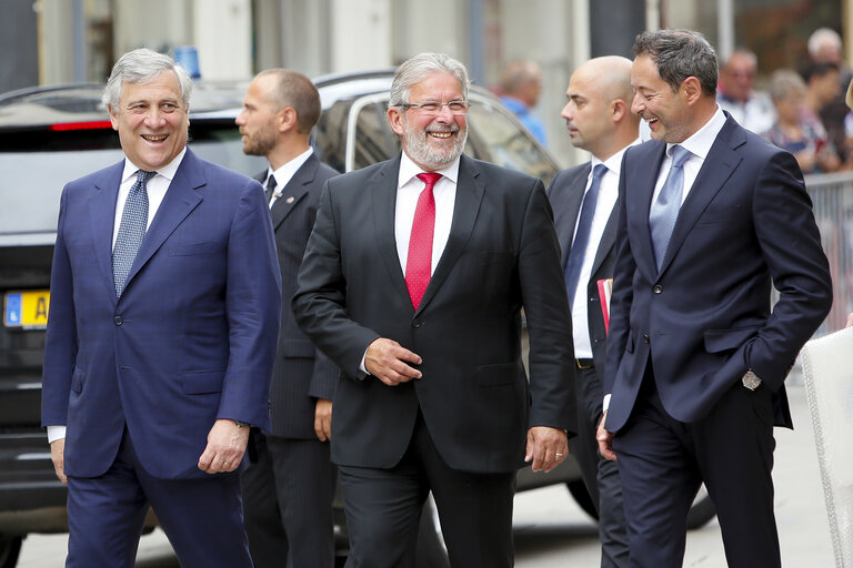 Fotografie 3: Official visit of the President of the European Parliament to Luxembourg - Mars Di Bartolomeo President of the chamber of Deputies- Chamber of the Deputies