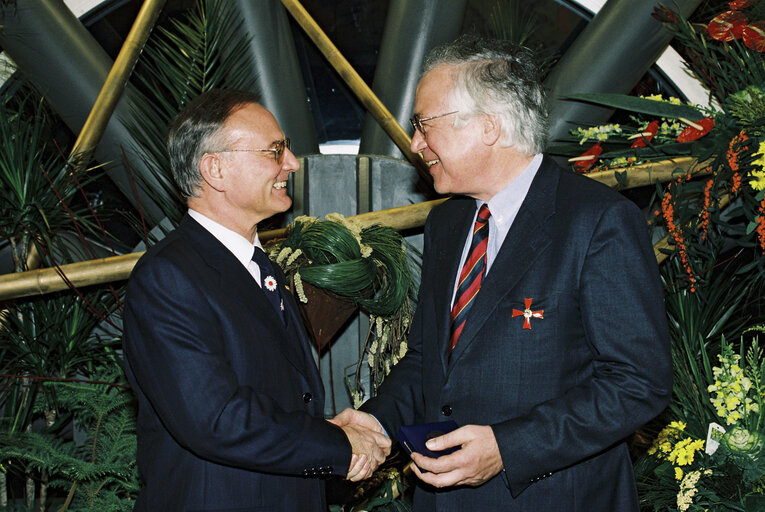 Nuotrauka 1: German MEPs are awarded the German 'Verdienstkreuz' (Merit Cross of the Federal Republic of Germany)