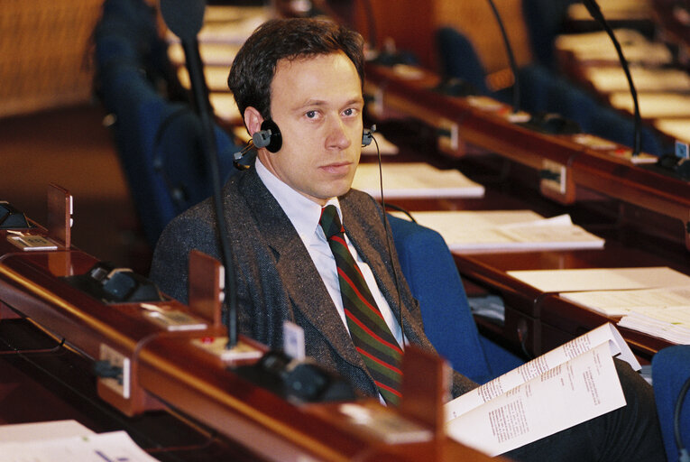 Foto 6: Portrait of Mep Alessando DANESIN at the European Parlimanr in Strasvourg