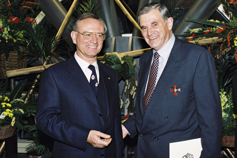 Nuotrauka 15: German MEPs are awarded the German 'Verdienstkreuz' (Merit Cross of the Federal Republic of Germany)