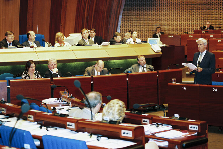 Fotografija 1: Plenary session in Strasbourg - Presentation of the Luxembourg Presidency work programme