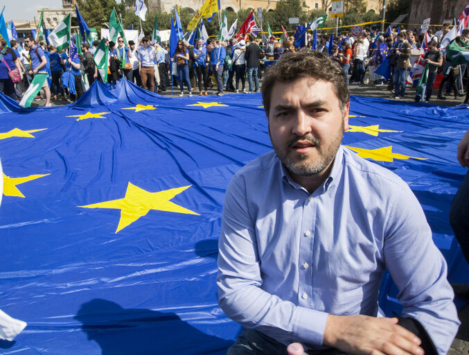 Fotografija 11: Celebrations of the 60th anniversary of the signing of the Treaties of Rome - Forum on the Future of Europe - ' March in Rome '