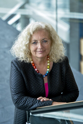 Karin KADENBACH in the European Parliament in Strasbourg