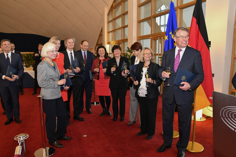 Bundesverdienstkreuz (German Federal Cross of Merit) ceremony at the EP in presence of EP President