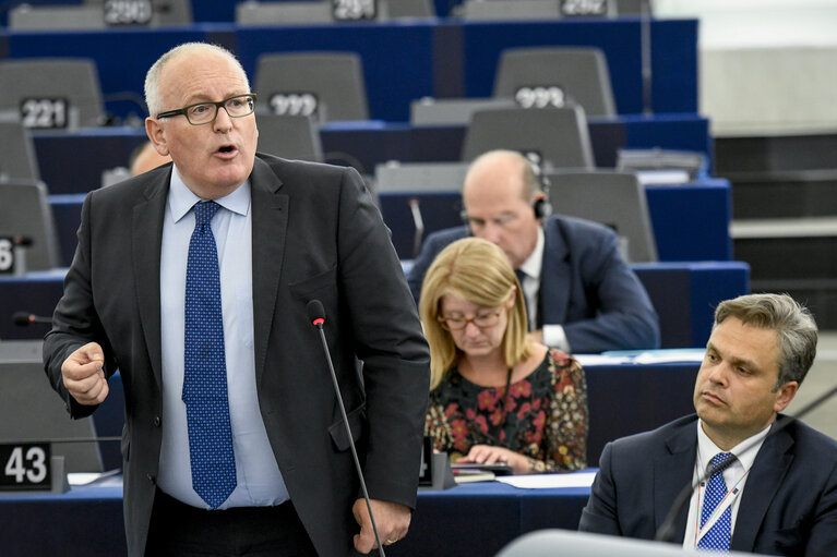 Fotografija 5: Plenary session Week 24 2017 in Strasbourg - The refoundation of a Europe based on values, anchored in effective democratic institutions and promoting a prosperous economy in a fair and cohesive society