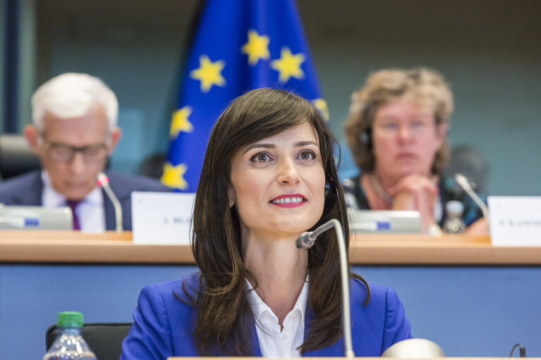 Photo 6 : Joint ITRE CULT Committees - Hearing of Mariya GABRIEL, Commissioner-designate for the Digital Economy and Society portfolio