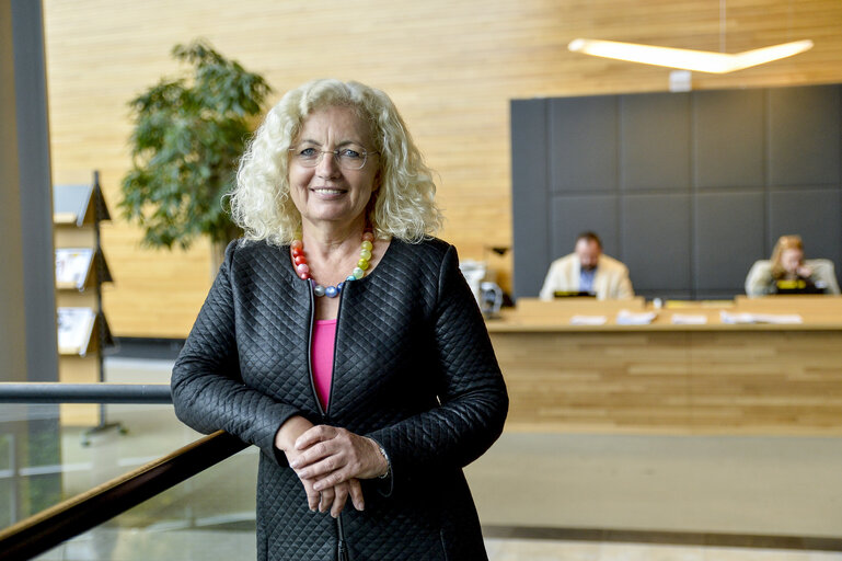 Photo 13 : Karin KADENBACH in the European Parliament in Strasbourg