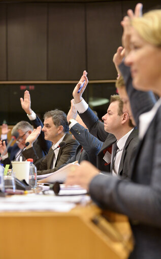 Foto 19: IMCO committee meeting - Vote on accessibility requirements for products and services. Statement by Morten LOKKEGAARD