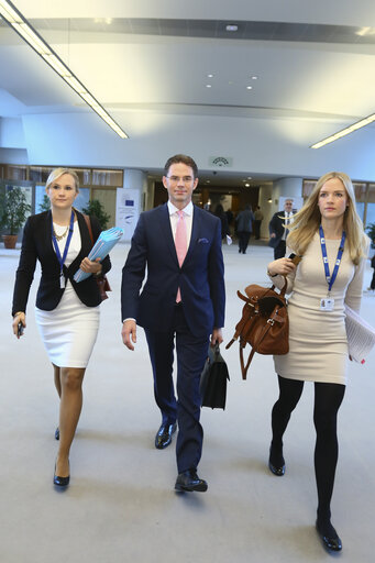 Fotografija 2: Arrival of Commissioner-designate for Jobs, Growth, Investment and Competitiveness