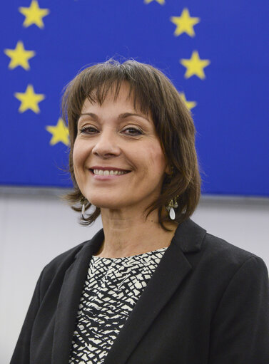Sylvie GUILLAUME, EP Vice-President in plenary chamber in Strasbourg