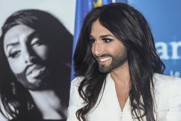 Conchita WURST - 2014 Eurovision song contest winner, autograph session